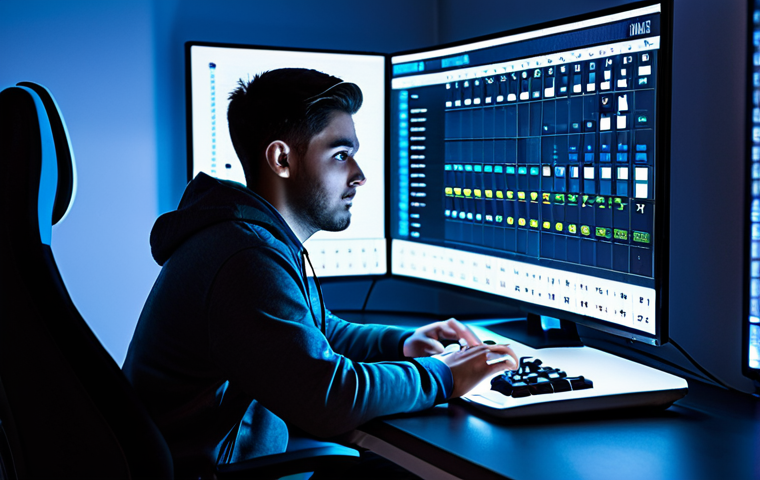 A focused young adult, dressed in professional yet comfortable gaming attire, sits at a modern, ergonomic gaming desk. Their eyes are intently fixed on a large, vibrant monitor displaying a dynamic game event calendar and an exciting new announcement. The room is well-lit with subtle futuristic ambient lighting, hinting at a digital world. The atmosphere is anticipatory and immersive. perfect anatomy, correct proportions, natural pose, well-formed hands, proper finger count, natural body proportions, high-quality digital art, professional photography, safe for work, appropriate content, fully clothed, modest attire, family-friendly.